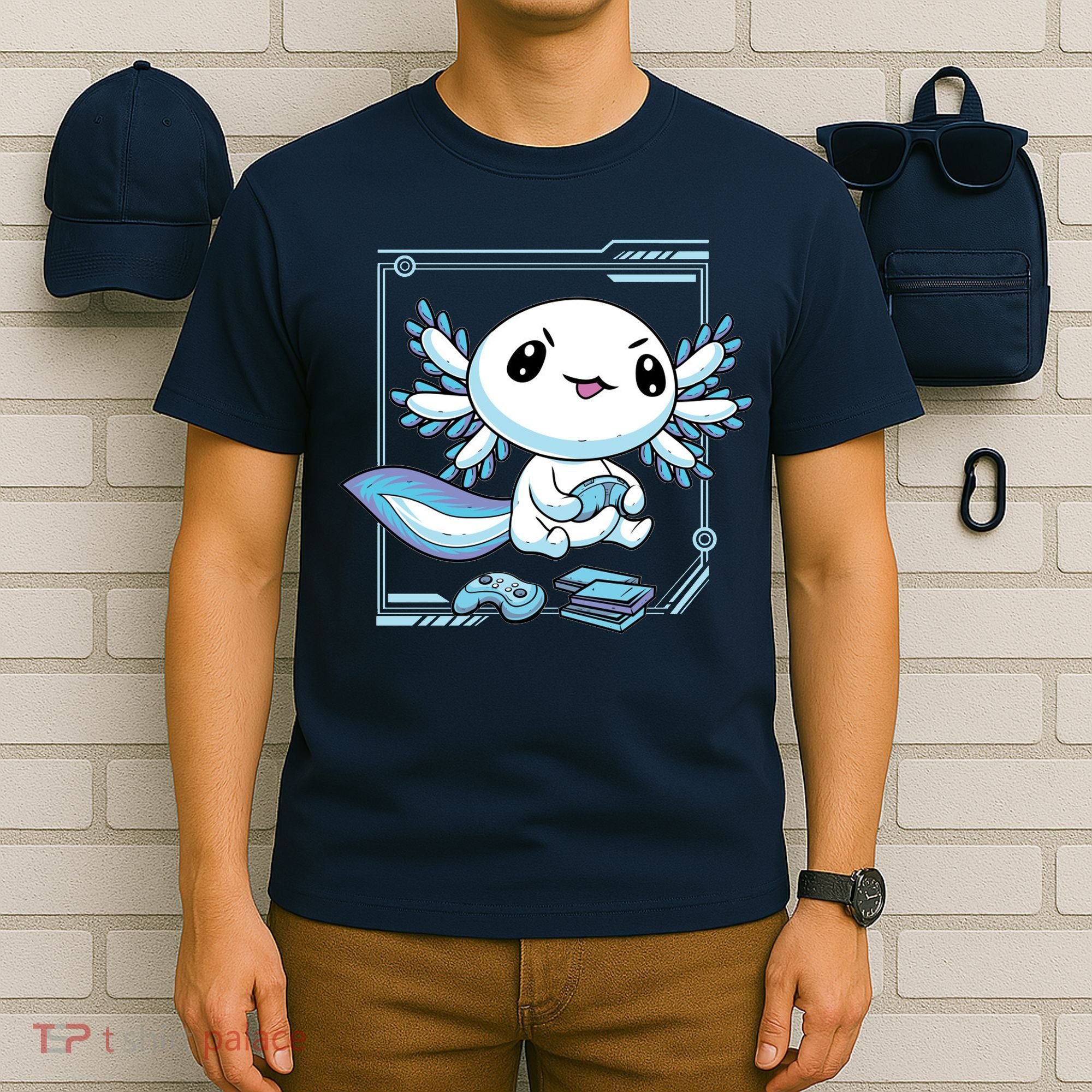 Axolotl Video Games Gamer T-Shirt