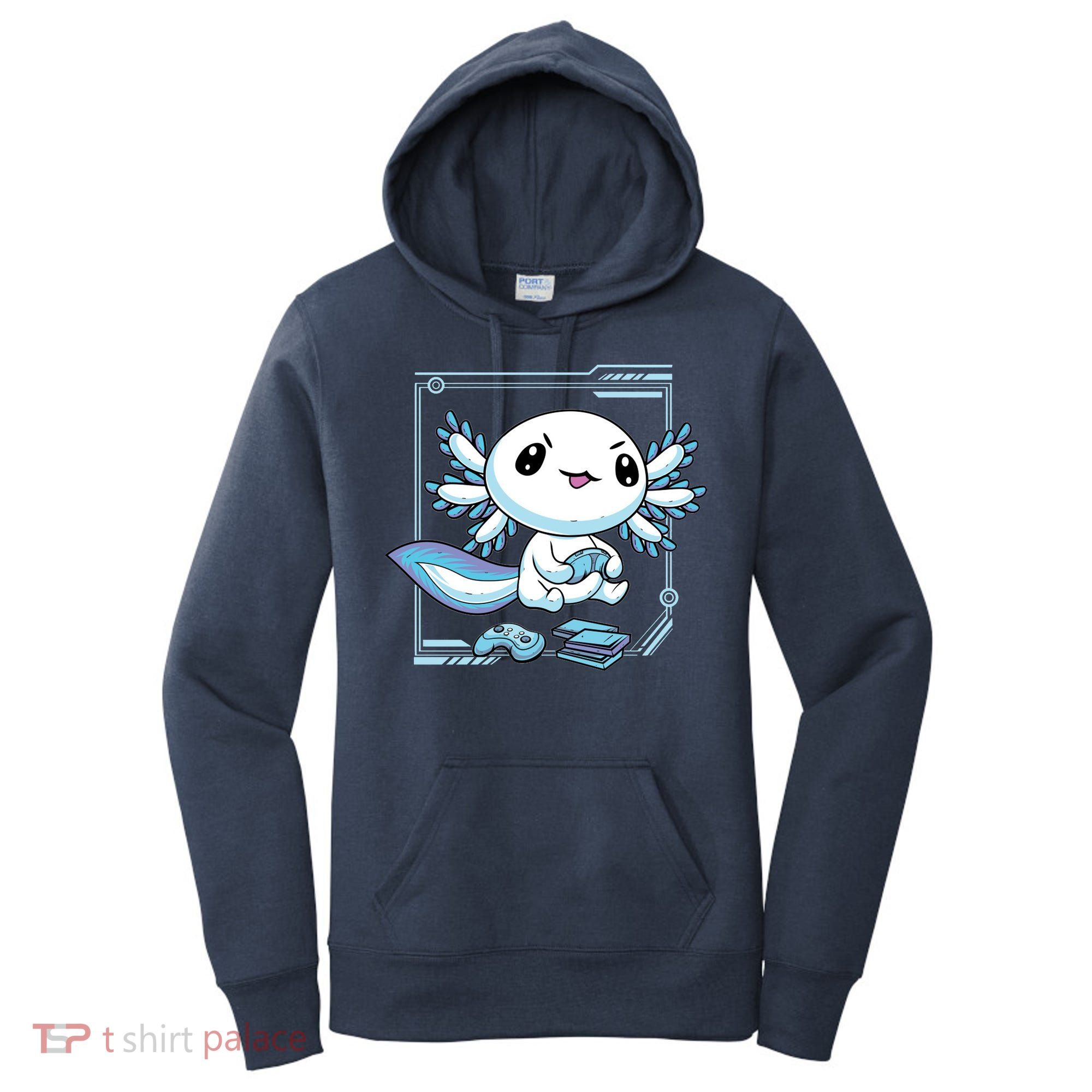 Axolotl Video Games Gamer Women's Hoodie