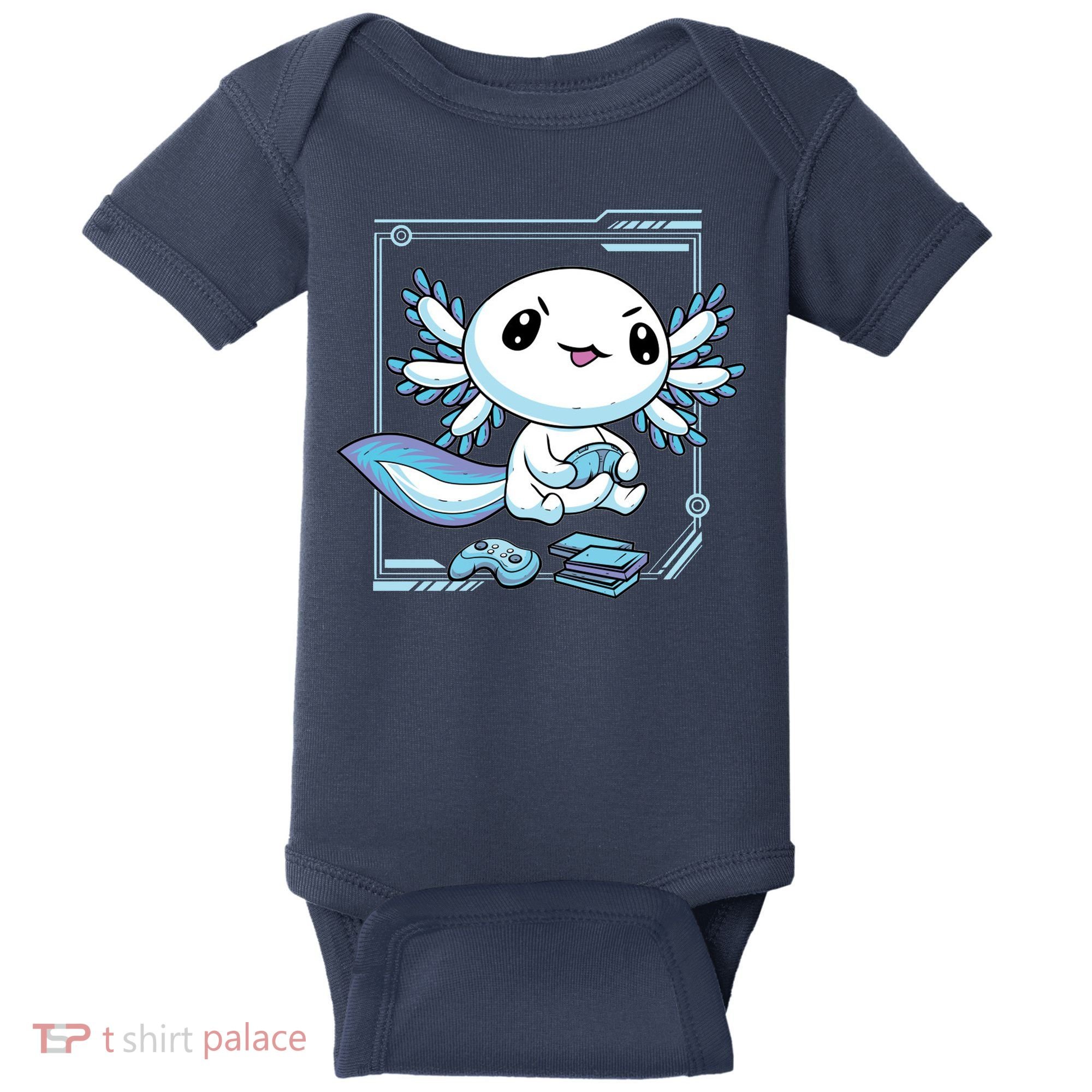 Axolotl Video Games Gamer Baby Bodysuit
