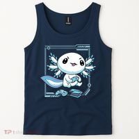 Axolotl Video Games Gamer Tank Top thumb 2