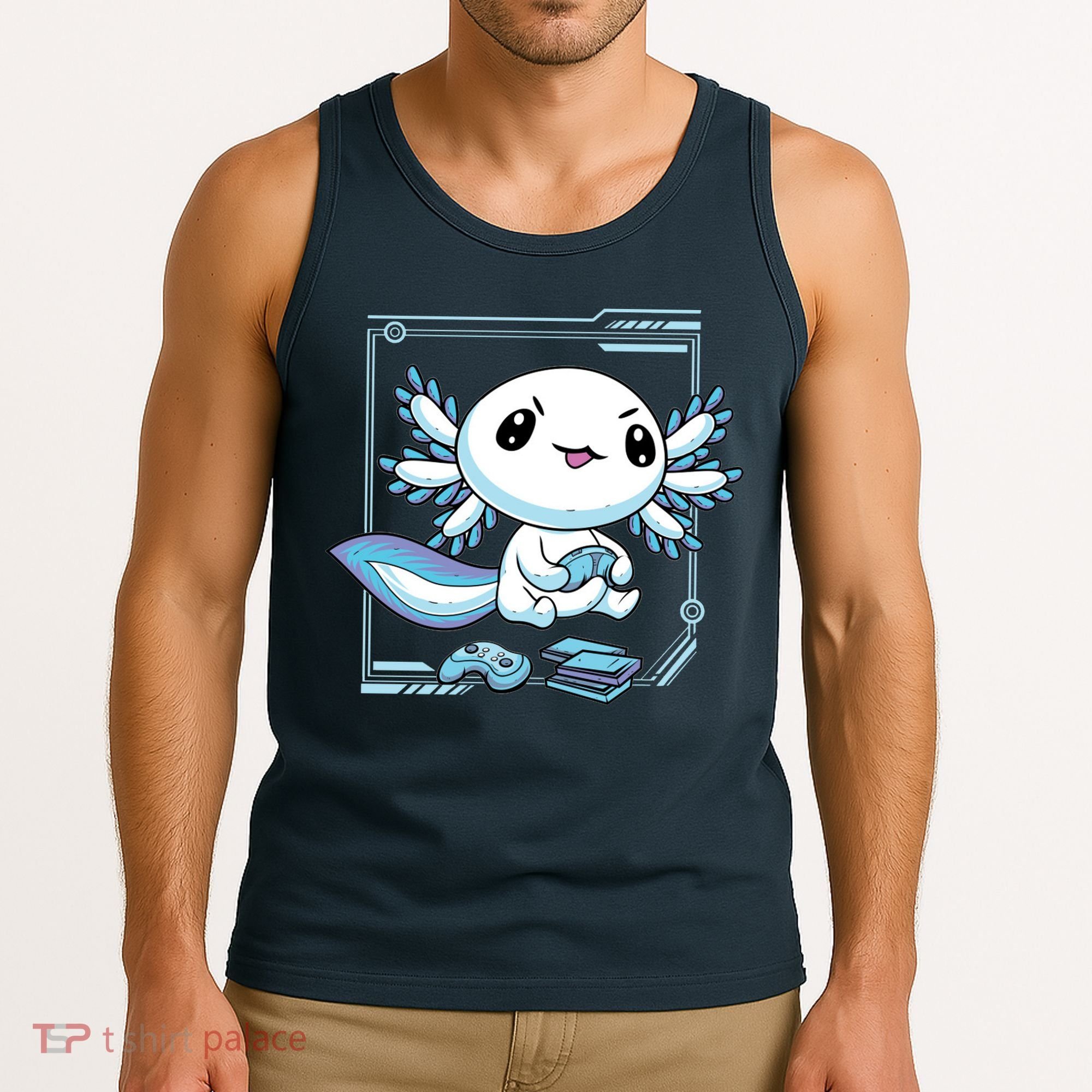 Axolotl Video Games Gamer Tank Top