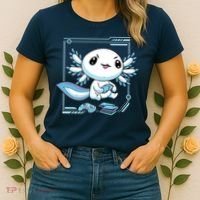 Axolotl Video Games Gamer Women's T-Shirt thumb 2
