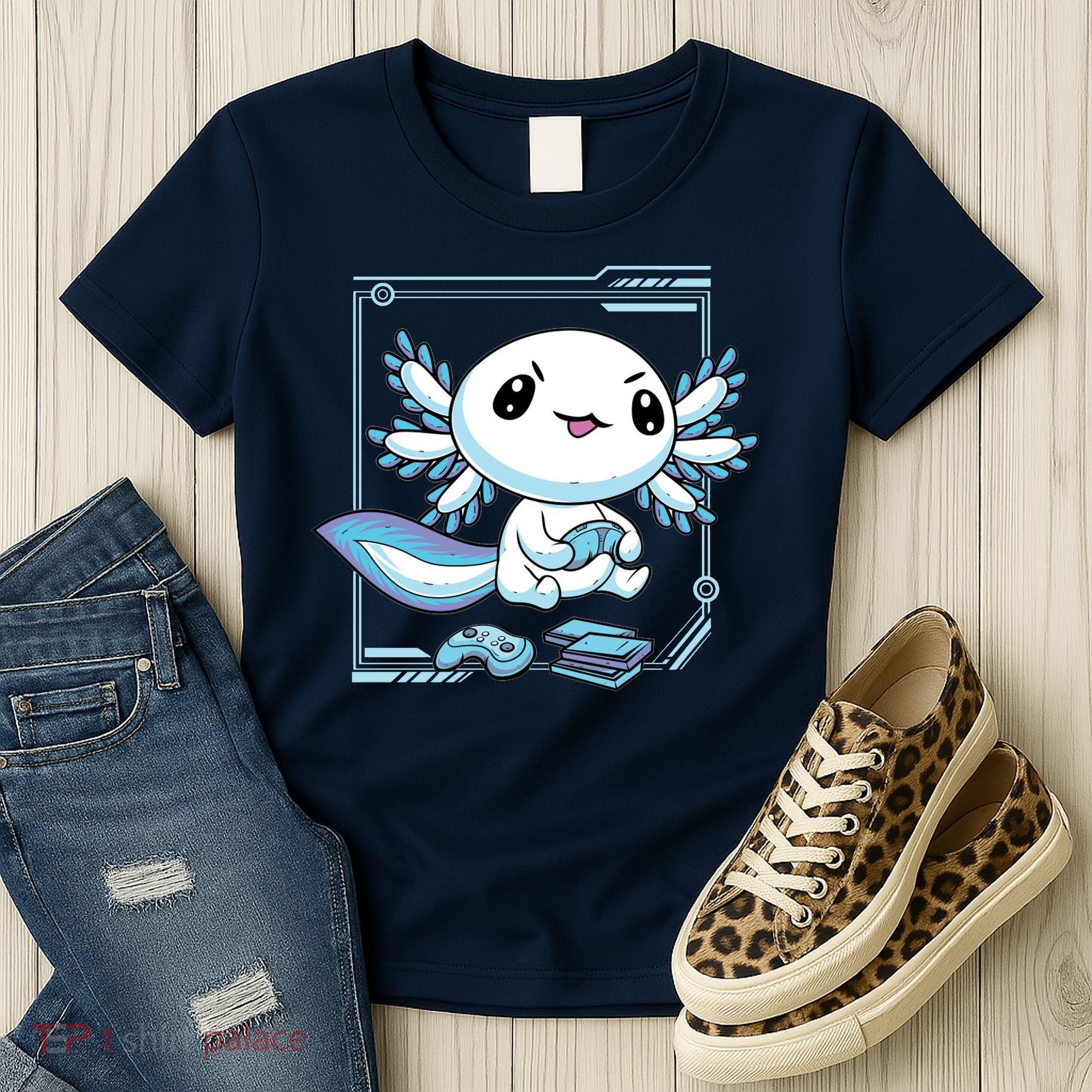 Axolotl Video Games Gamer Women's T-Shirt