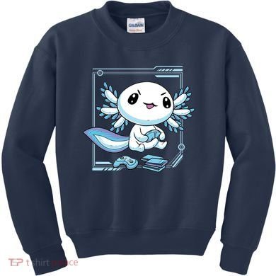 Axolotl Video Games Gamer Kids Sweatshirt