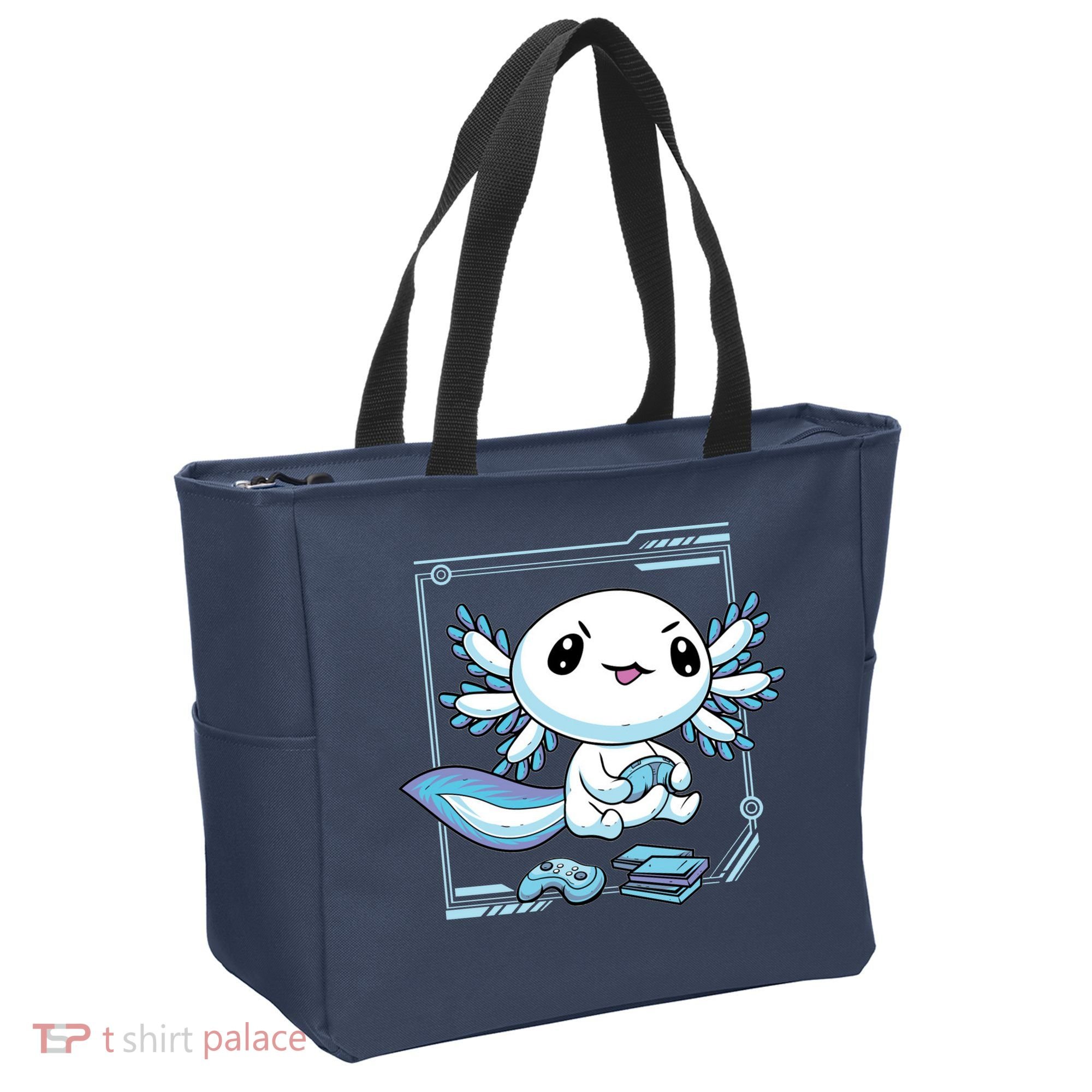 Axolotl Video Games Gamer Tote Bag
