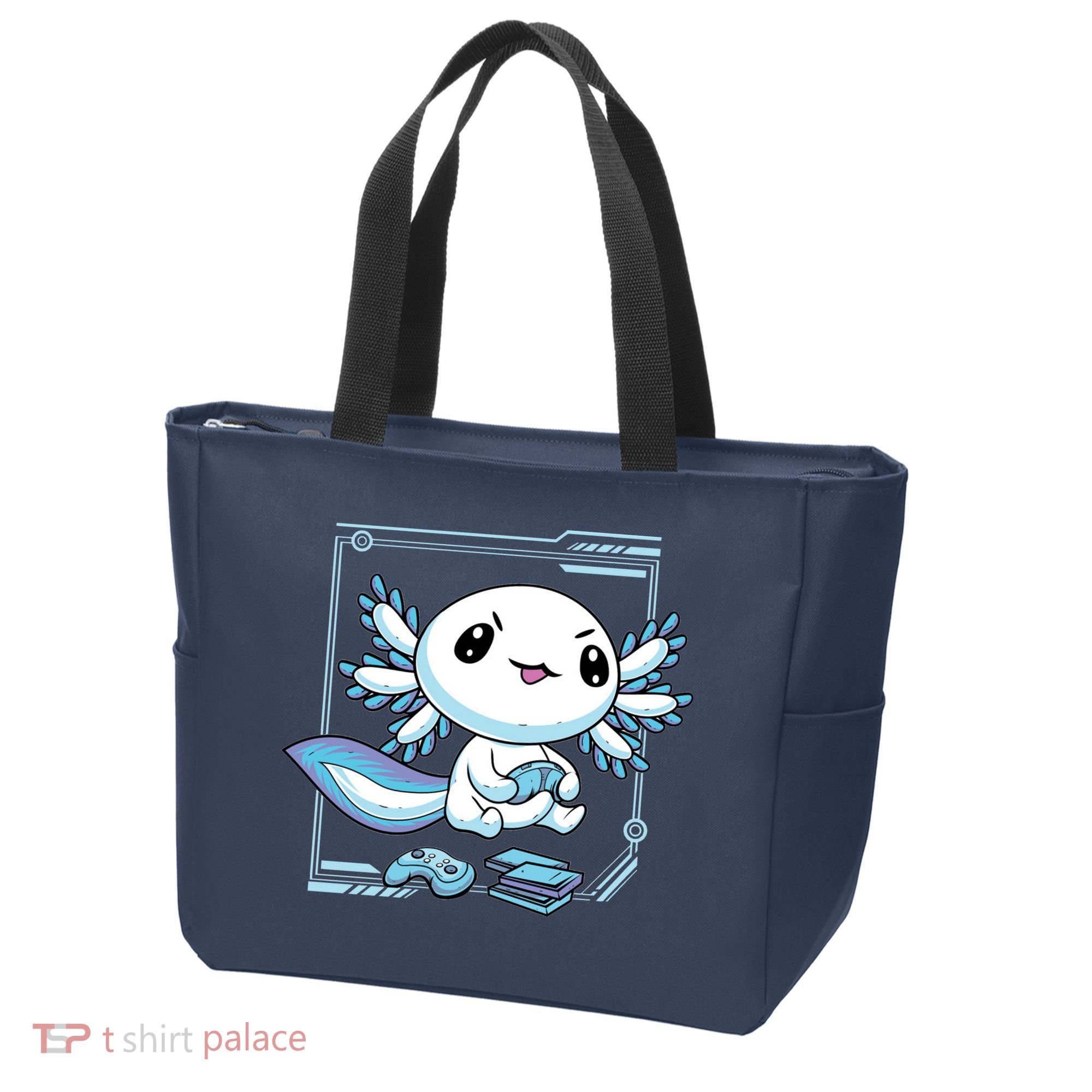 Axolotl Video Games Gamer Tote Bag