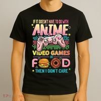 Anime Video Games Food Anime Lovers Gifts Idea T-Shirt thumb 3