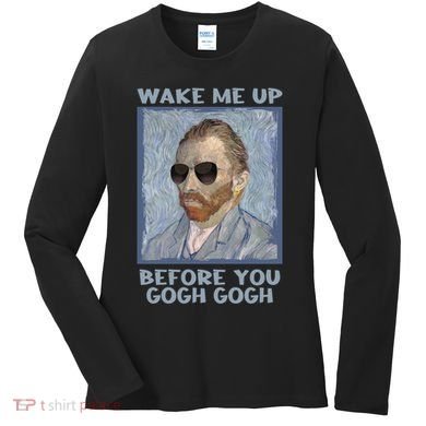 Artsy Van Gogh Meme For Design For Artists Women's Long Sleeve Shirt