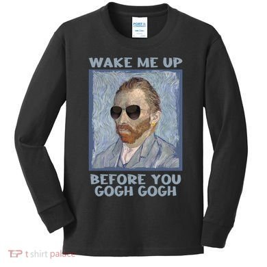 Artsy Van Gogh Meme For Design For Artists Kids Long Sleeve Shirt