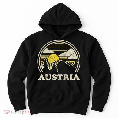 Austria Vintage Hiking Mountains Hoodie