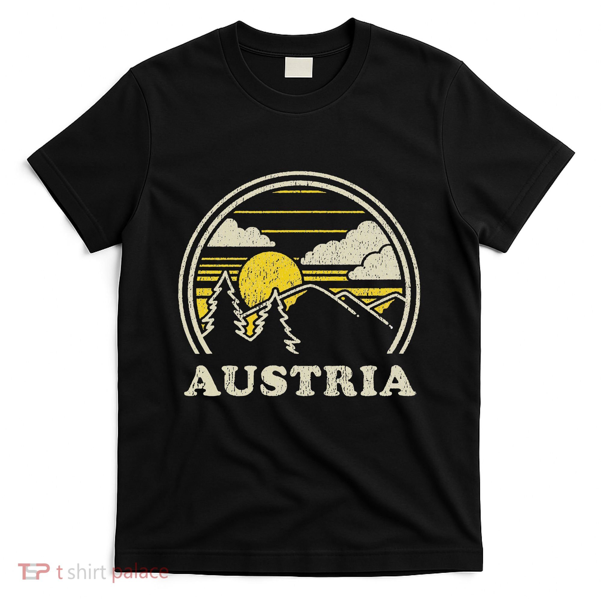 Austria Vintage Hiking Mountains T-Shirt