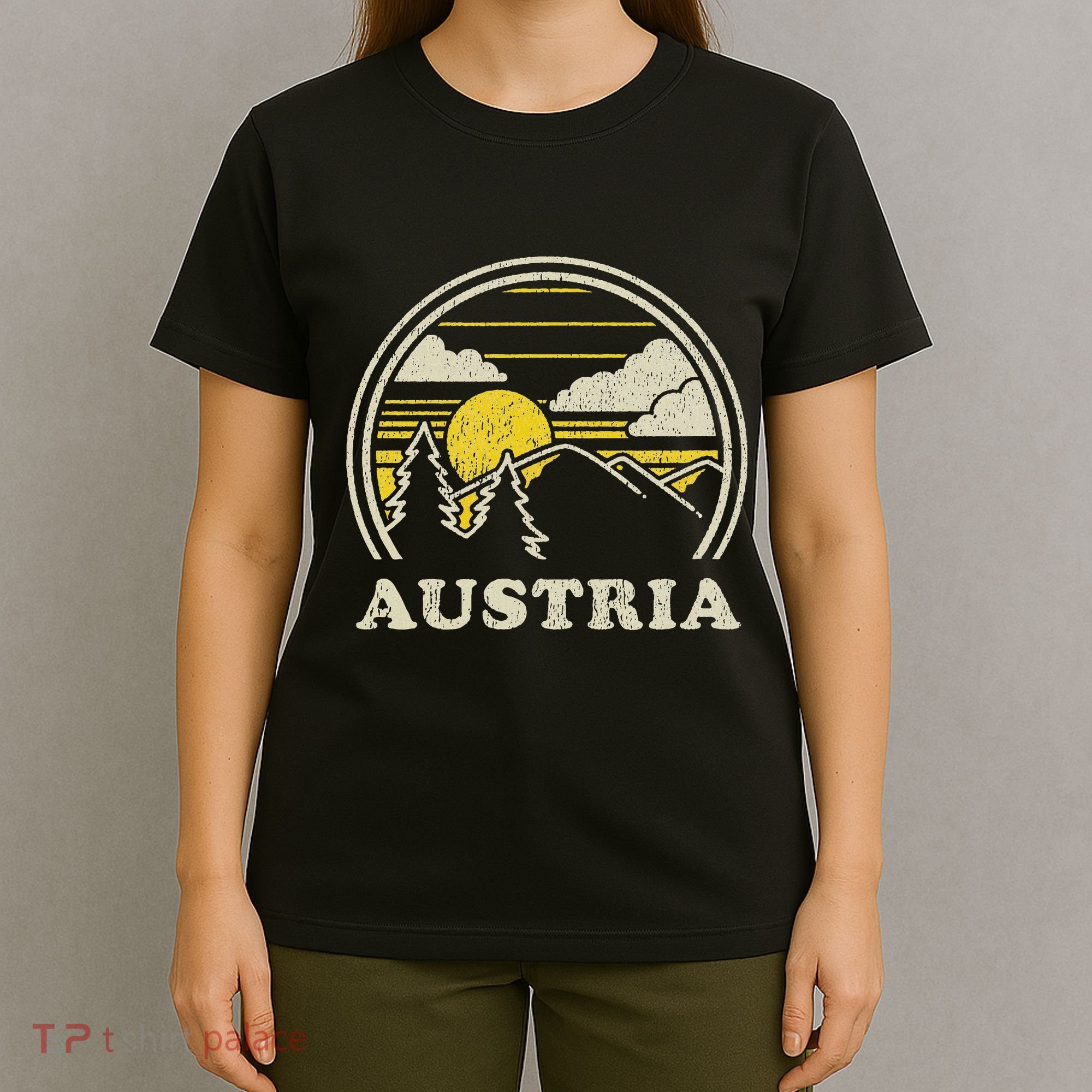 Austria Vintage Hiking Mountains T-Shirt