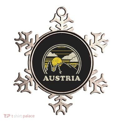 Austria Vintage Hiking Mountains Ornament