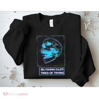 Aesthetic Vaporwave Japanese Tired Of Trying Futurism Sweatshirt thumb 2
