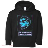 Aesthetic Vaporwave Japanese Tired Of Trying Futurism Toddler Hoodie thumb 0