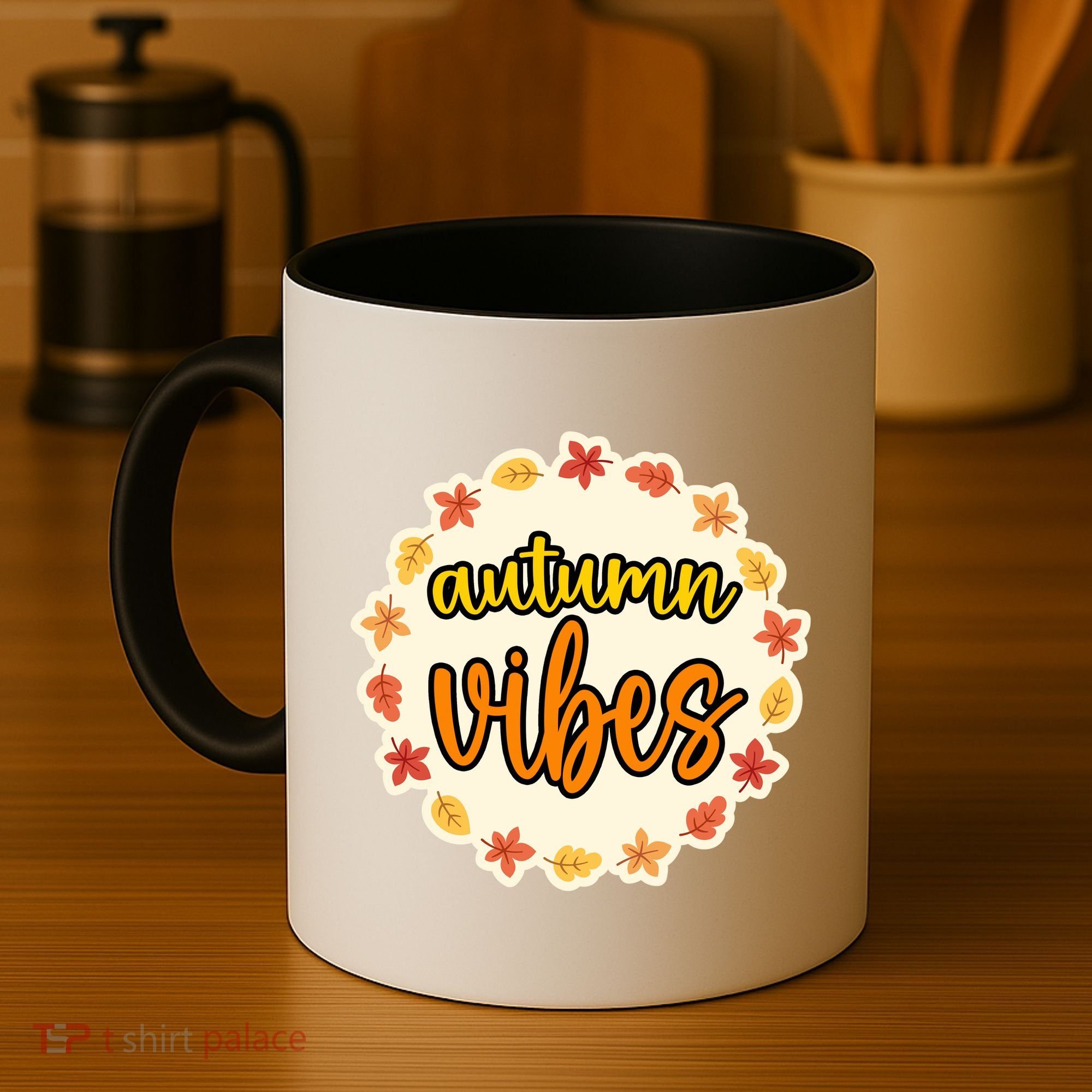 Autumn Vibes Leaf Season Coffee Mug