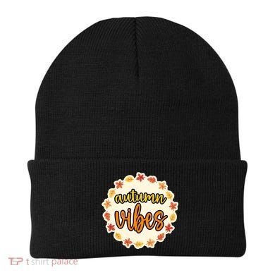 Autumn Vibes Leaf Season Beanie