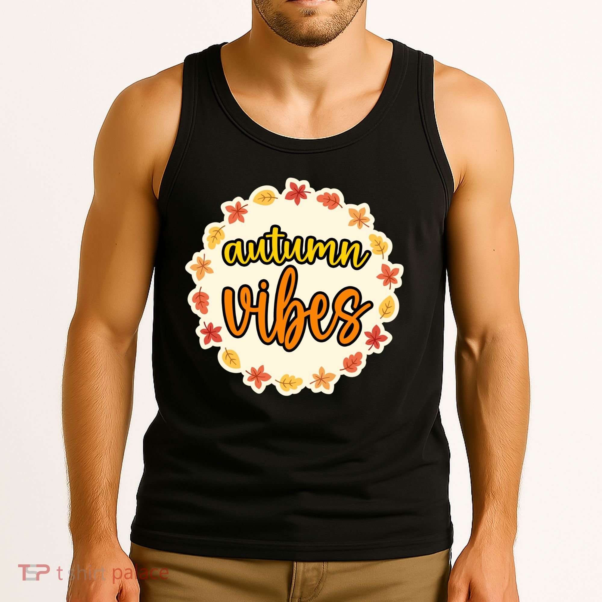 Autumn Vibes Leaf Season Tank Top