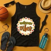 Autumn Vibes Leaf Season Tank Top thumb 4