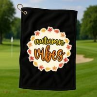 Autumn Vibes Leaf Season Golf Towel thumb 1