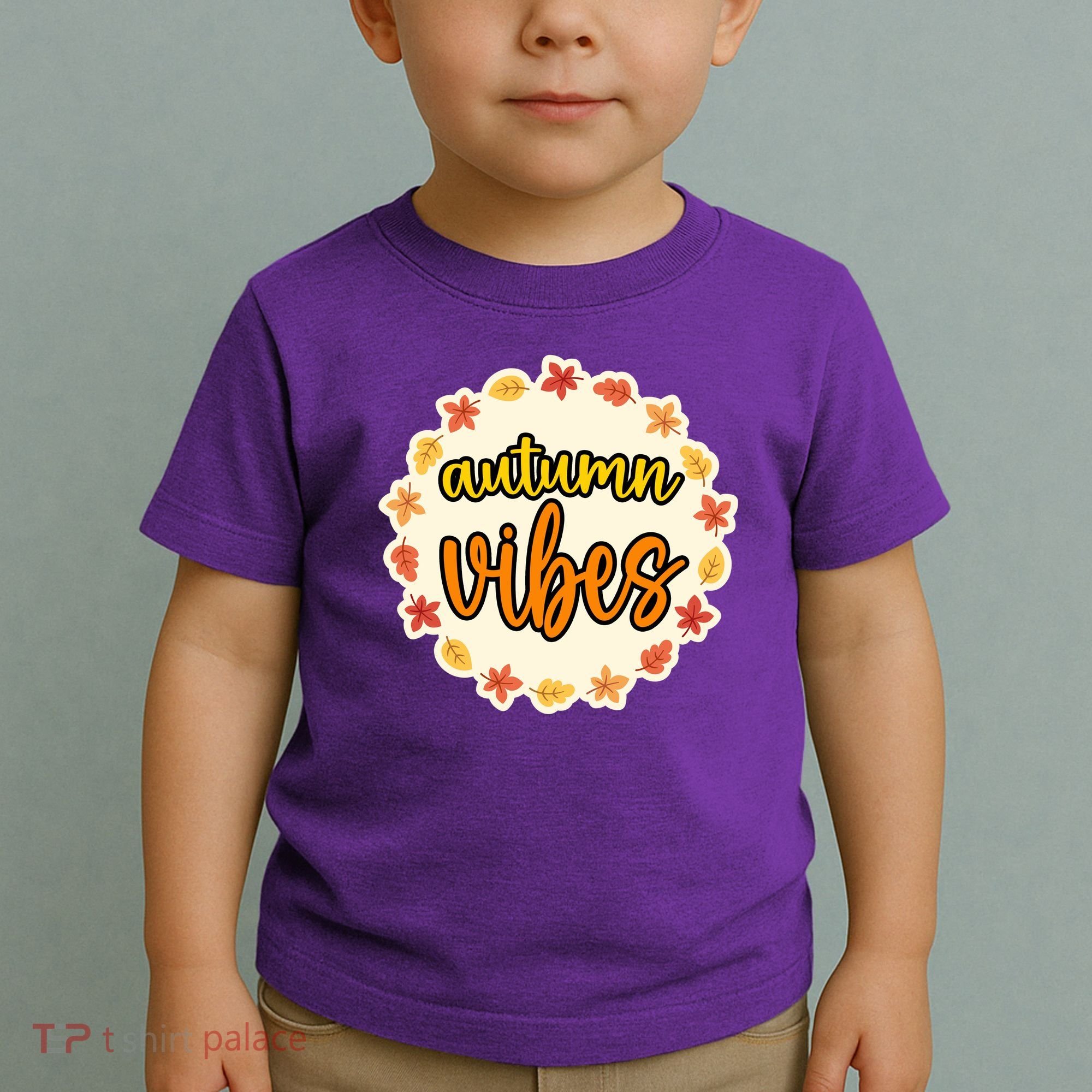 Autumn Vibes Leaf Season Toddler T-Shirt