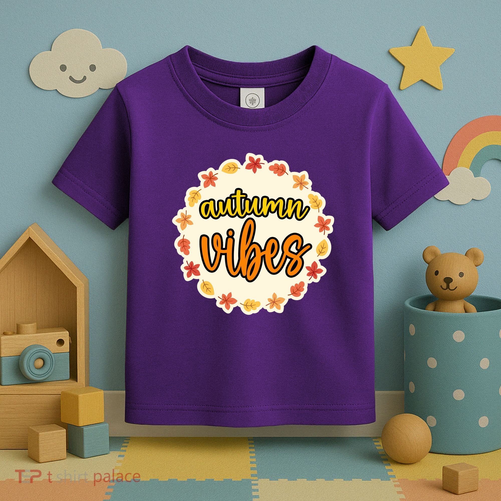Autumn Vibes Leaf Season Toddler T-Shirt