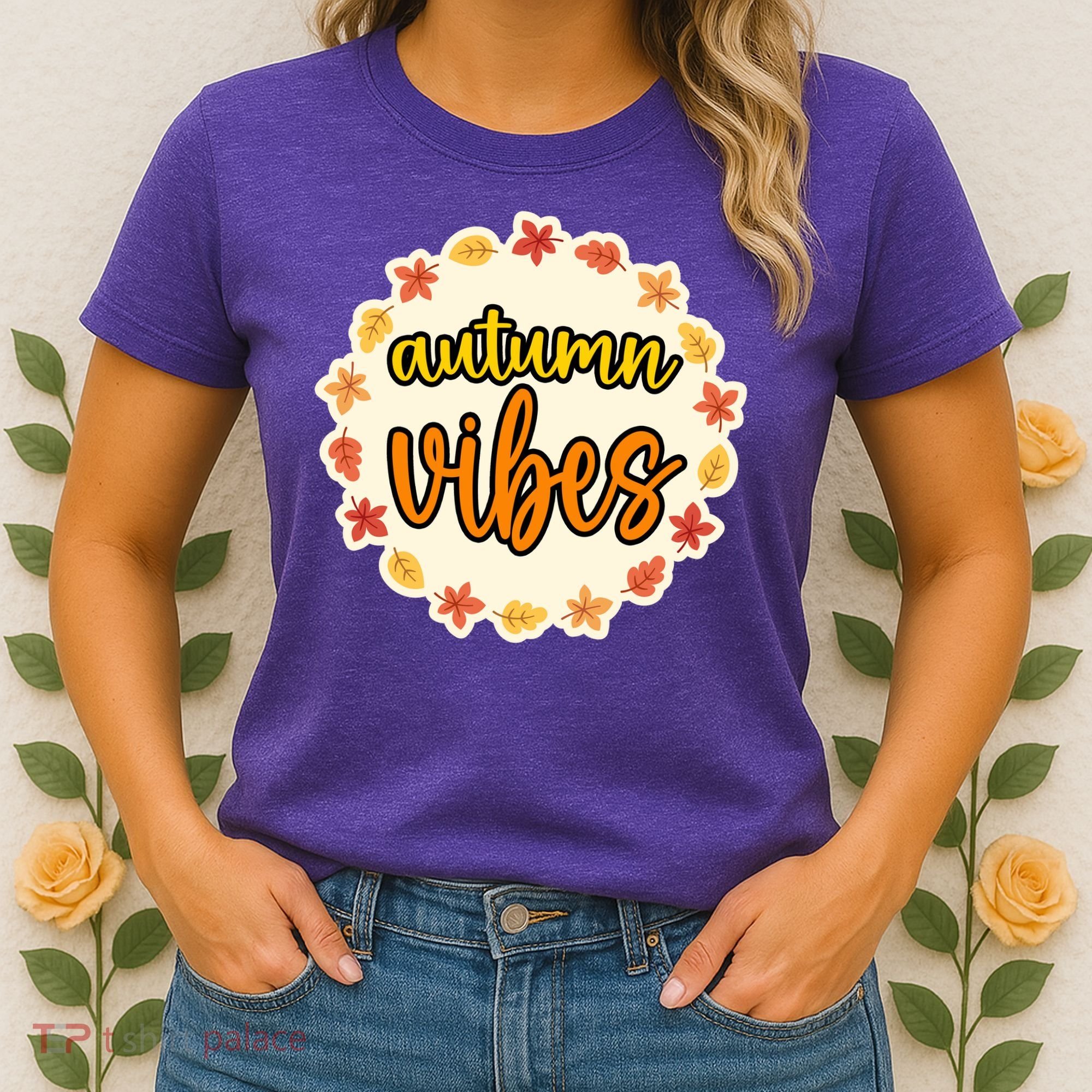 Autumn Vibes Leaf Season Women's T-Shirt