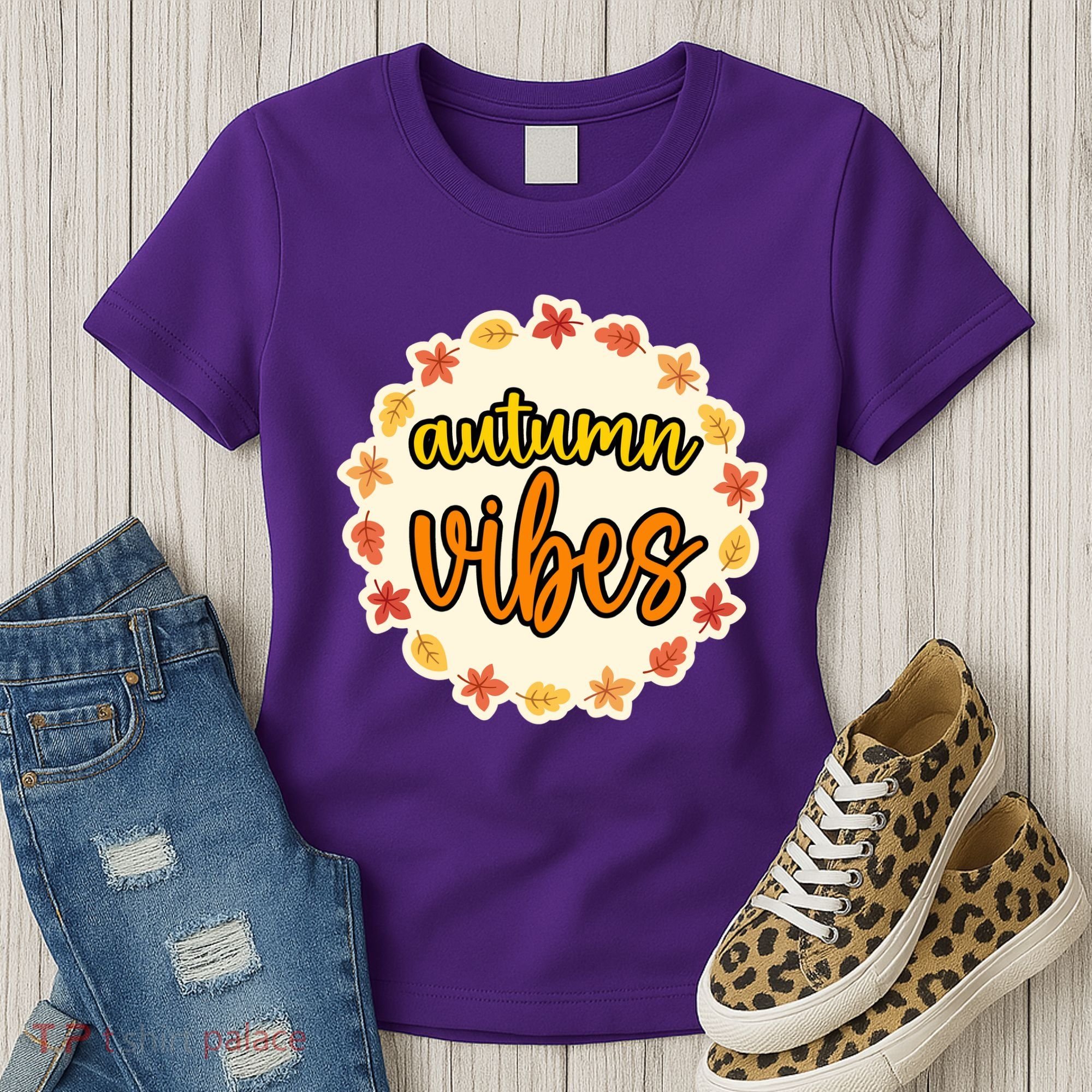 Autumn Vibes Leaf Season Women's T-Shirt