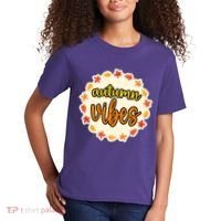 Autumn Vibes Leaf Season Kids T-Shirt thumb 2
