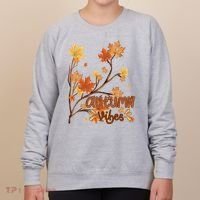 Autumn Vibes Leaves Cozy Women's Sweatshirt thumb 0