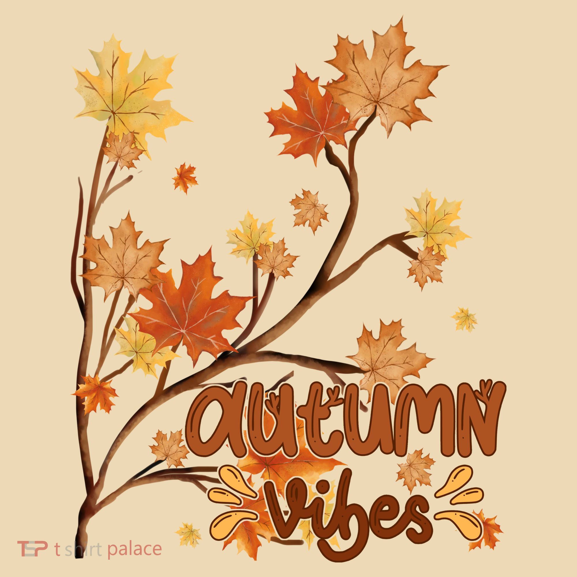 Autumn Vibes Leaves Cozy Tote Bag