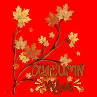 Autumn Vibes Leaves Cozy Santa Hat thumb 1