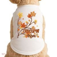 Autumn Vibes Leaves Cozy Doggie Tank thumb 0