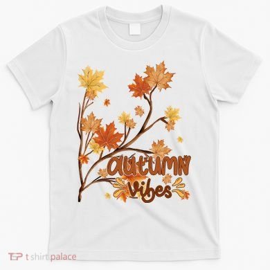 Autumn Vibes Leaves Cozy T-Shirt