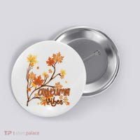 Autumn Vibes Leaves Cozy Button thumb 0