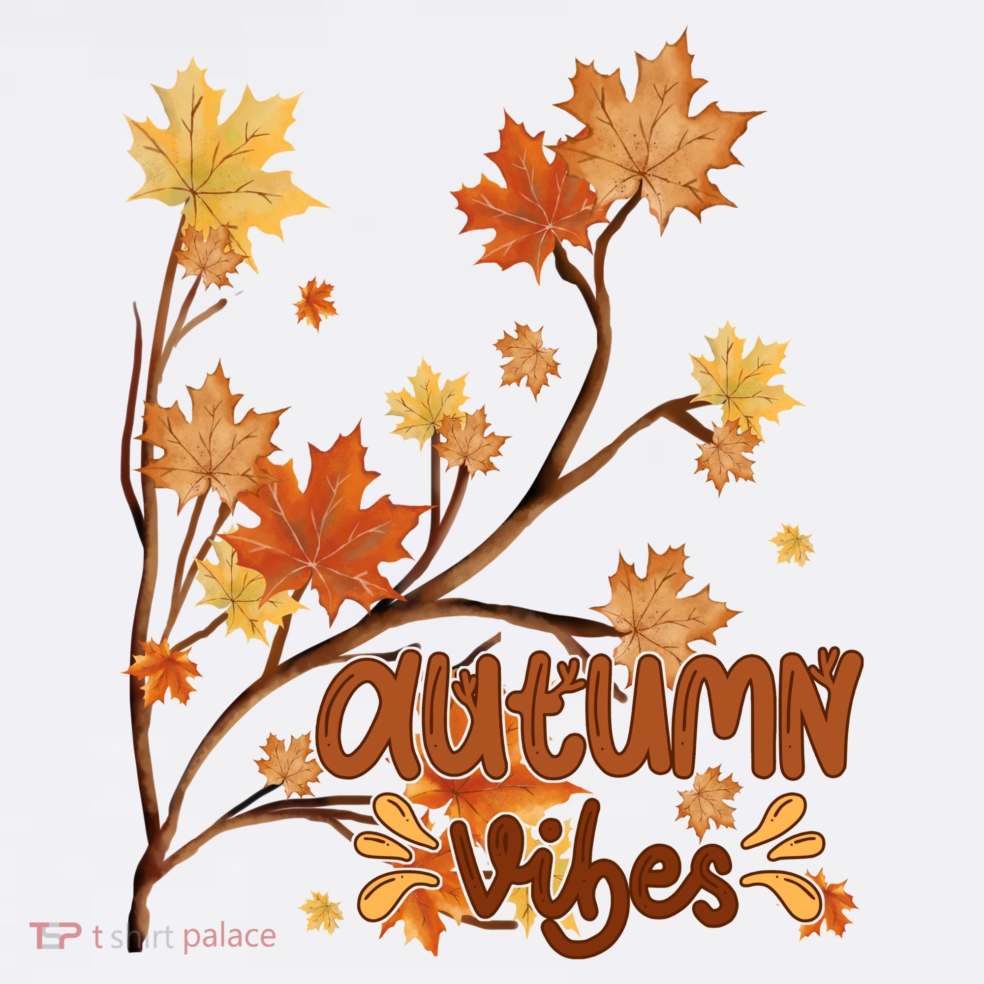 Autumn Vibes Leaves Cozy Coffee Mug