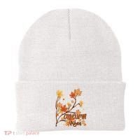 Autumn Vibes Leaves Cozy Beanie thumb 0