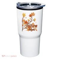 Autumn Vibes Leaves Cozy Tumbler thumb 0