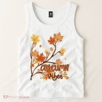 Autumn Vibes Leaves Cozy Tank Top thumb 2
