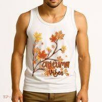 Autumn Vibes Leaves Cozy Tank Top thumb 3