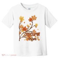 Autumn Vibes Leaves Cozy Toddler T-Shirt thumb 0