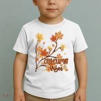 Autumn Vibes Leaves Cozy Toddler T-Shirt thumb 2