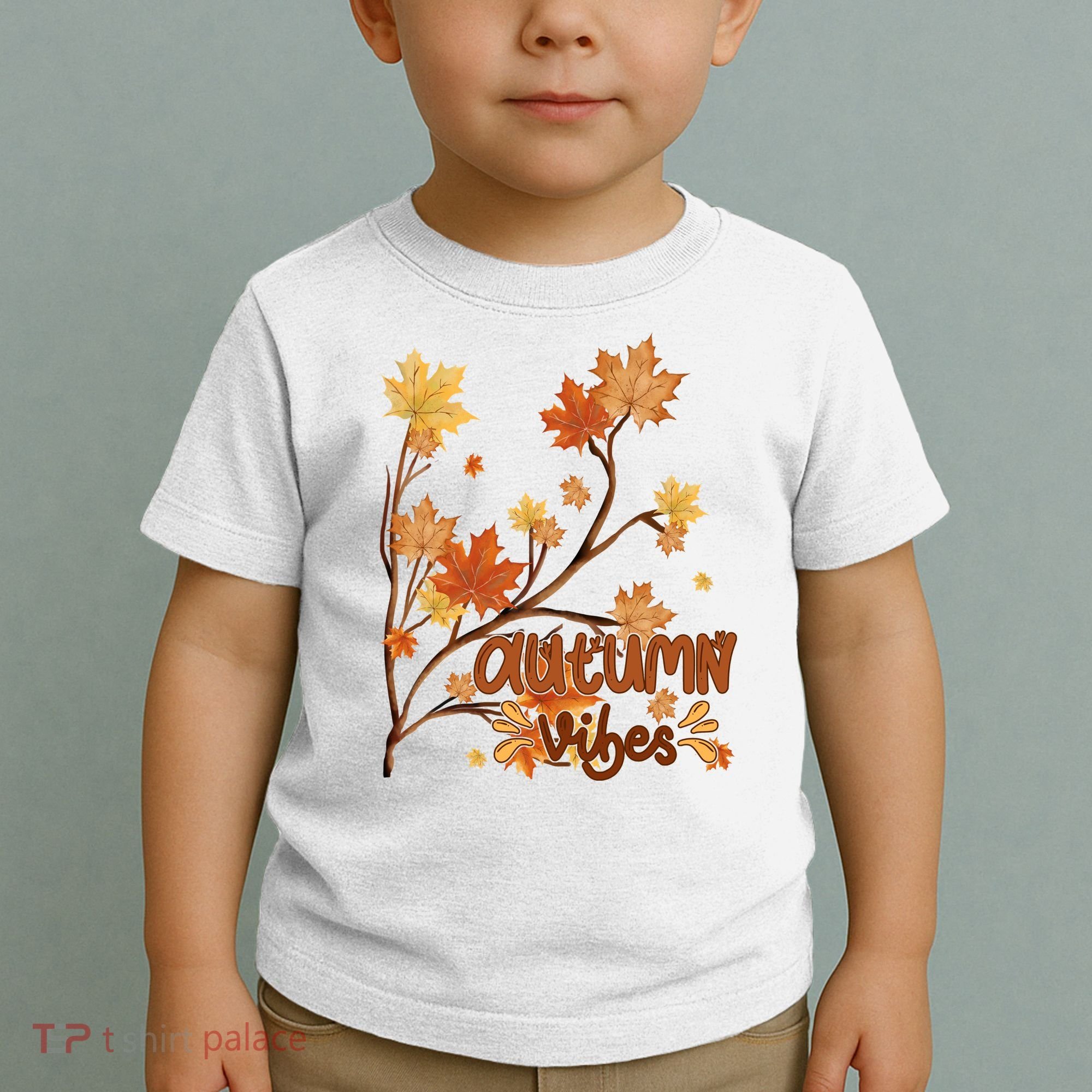Autumn Vibes Leaves Cozy Toddler T-Shirt