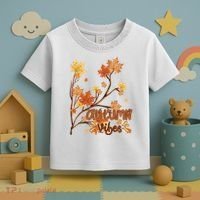 Autumn Vibes Leaves Cozy Toddler T-Shirt thumb 3