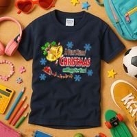 A Very Merry Christmas Kids T-Shirt thumb 3
