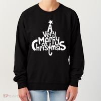 A Very Merry Christmas Tree Logo Women's Sweatshirt thumb 0