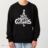 A Very Merry Christmas Tree Logo Women's Sweatshirt thumb 0