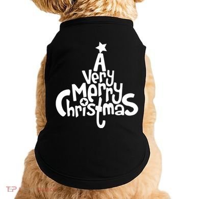 A Very Merry Christmas Tree Logo Doggie Tank