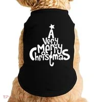A Very Merry Christmas Tree Logo Doggie Tank thumb 0