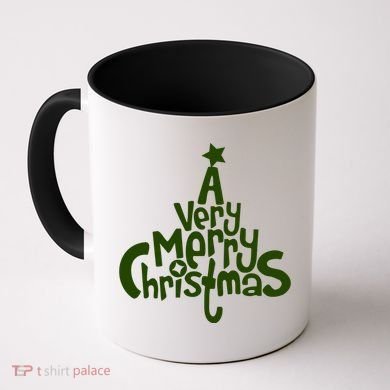 A Very Merry Christmas Tree Logo Coffee Mug